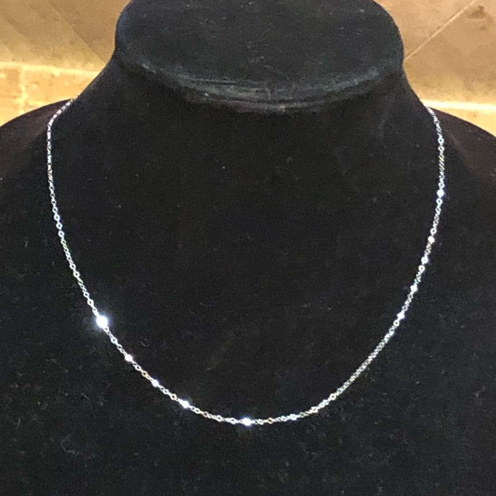 Delicate 925 Sterling Silver Rollo Link Chain